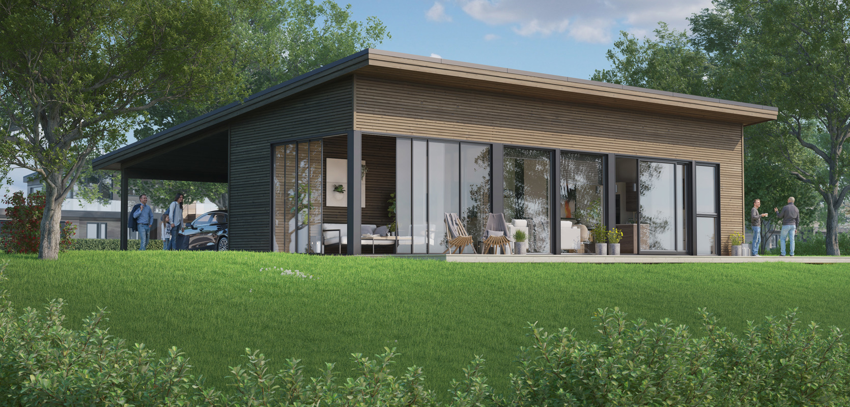 LINJE - En moderne og lekker enebolig på ett plan