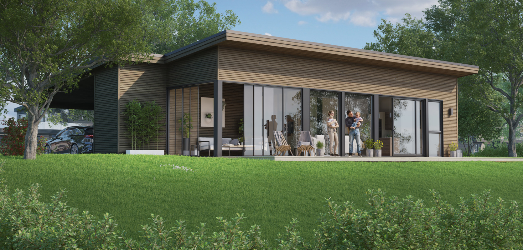 LINJE - En moderne og lekker enebolig på ett plan